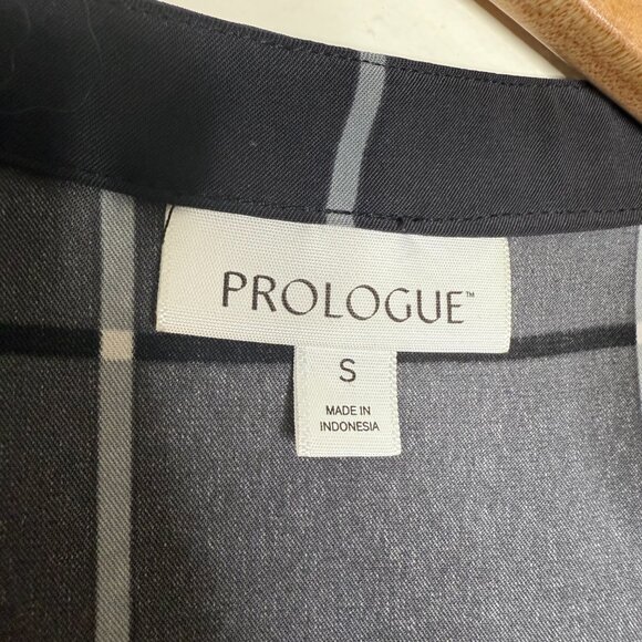 Prologue | Window Pane Gray Plaid Shirt Dress - S - Picture 5 of 6